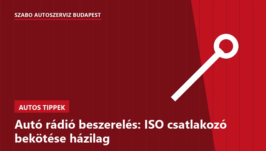 Autó rádió beszerelés: ISO csatlakozó bekötése házilag