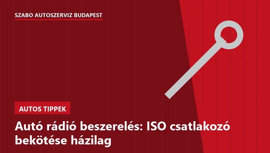 Autó rádió beszerelés: ISO csatlakozó bekötése házilag - 2. ábra
