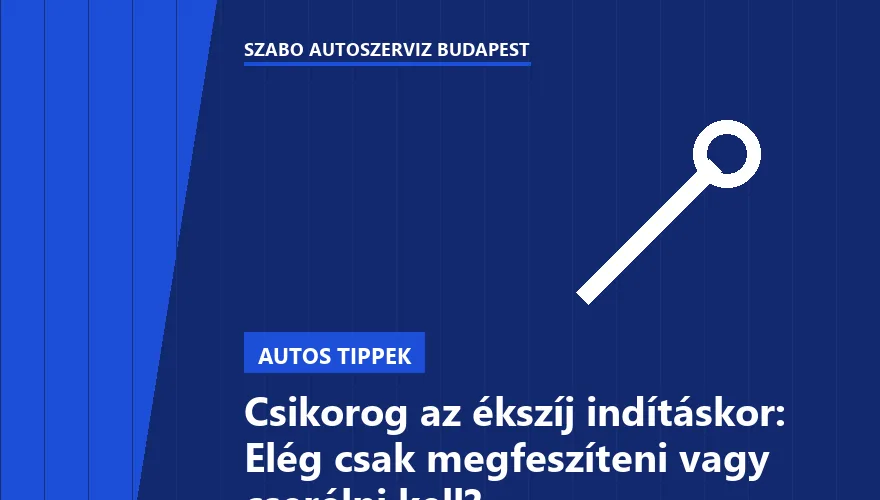 Csikorog az ékszíj indításkor: Elég csak megfeszíteni vagy cserélni kell? - 1. ábra