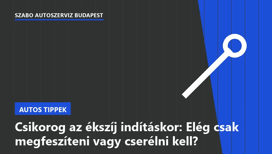 Csikorog az ékszíj indításkor: Elég csak megfeszíteni vagy cserélni kell? - 2. ábra