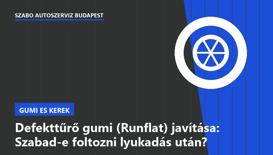 Defekttűrő gumi (Runflat) javítása: Szabad-e foltozni lyukadás után? - 1. ábra