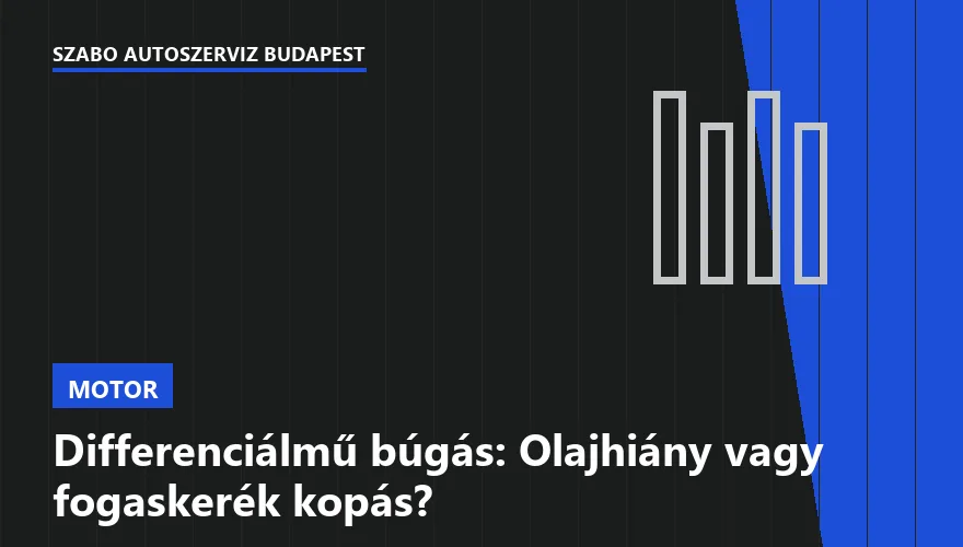 Differenciálmű búgás: Olajhiány vagy fogaskerék kopás? - 1. ábra
