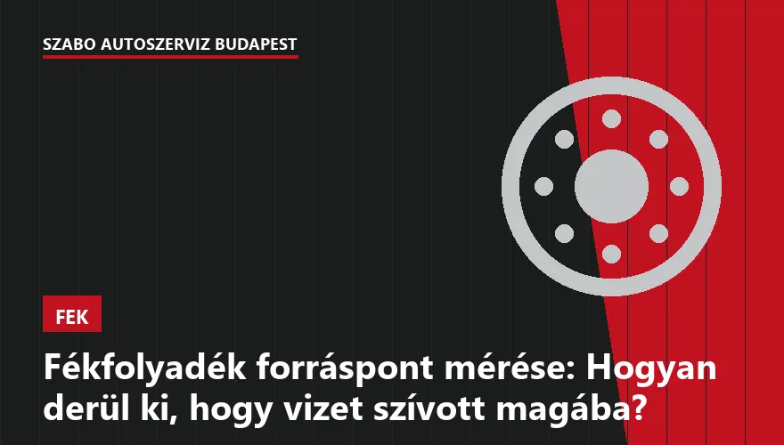 Fékfolyadék forráspont mérése: Hogyan derül ki, hogy vizet szívott magába? - 2. ábra