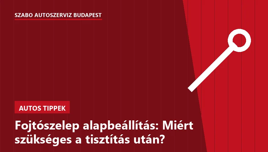 Fojtószelep alapbeállítás: Miért szükséges a tisztítás után? - 1. ábra