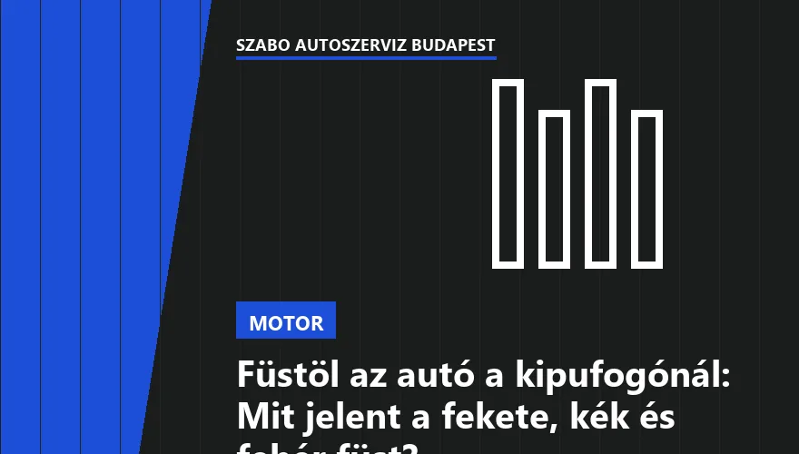 Füstöl az autó a kipufogónál: Mit jelent a fekete, kék és fehér füst?