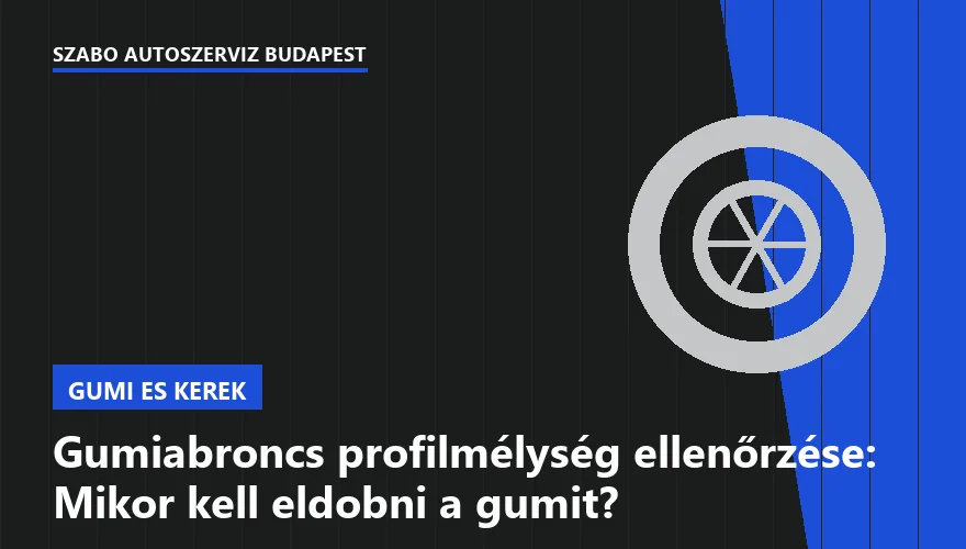 Gumiabroncs profilmélység ellenőrzése: Mikor kell eldobni a gumit? - 2. ábra