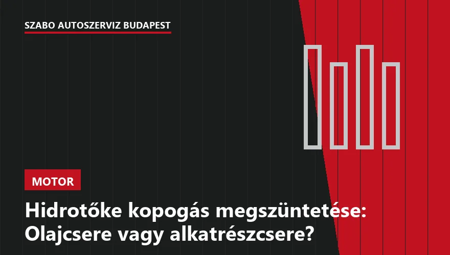 Hidrotőke kopogás megszüntetése: Olajcsere vagy alkatrészcsere? - 2. ábra