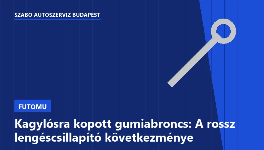 Kagylósra kopott gumiabroncs: A rossz lengéscsillapító következménye - 1. ábra
