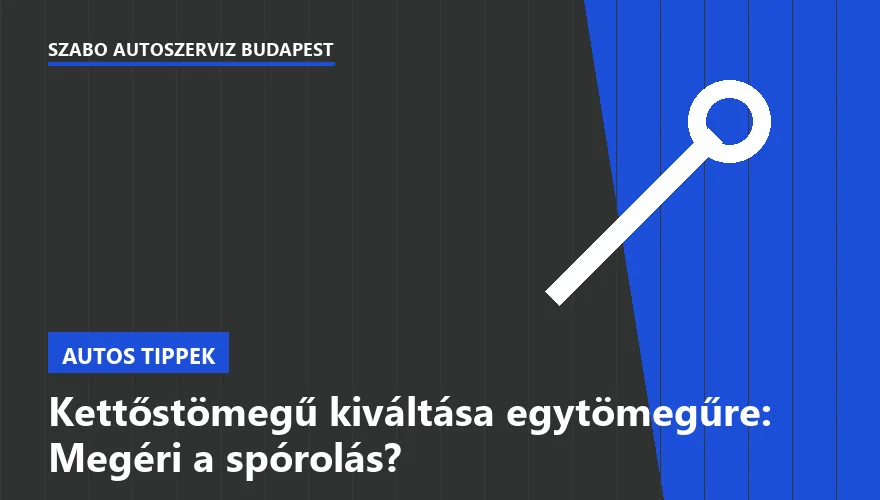 Kettőstömegű kiváltása egytömegűre: Megéri a spórolás? - 1. ábra