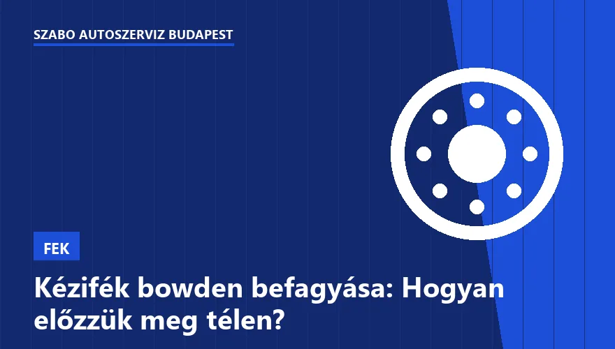 Kézifék bowden befagyása: Hogyan előzzük meg télen? - 2. ábra