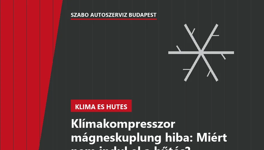 Klímakompresszor mágneskuplung hiba: Miért nem indul el a hűtés? - 1. ábra