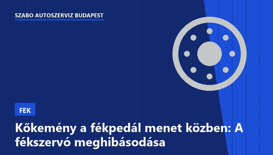 Kőkemény a fékpedál menet közben: A fékszervó meghibásodása - 2. ábra