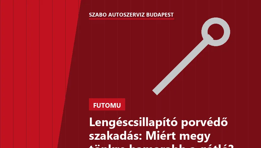 Lengéscsillapító porvédő szakadás: Miért megy tönkre hamarabb a gátló? - 1. ábra
