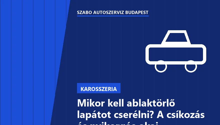 Mikor kell ablaktörlő lapátot cserélni? A csíkozás és nyikorgás okai - 2. ábra