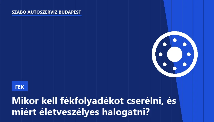 Mikor kell fékfolyadékot cserélni, és miért életveszélyes halogatni? - 1. ábra