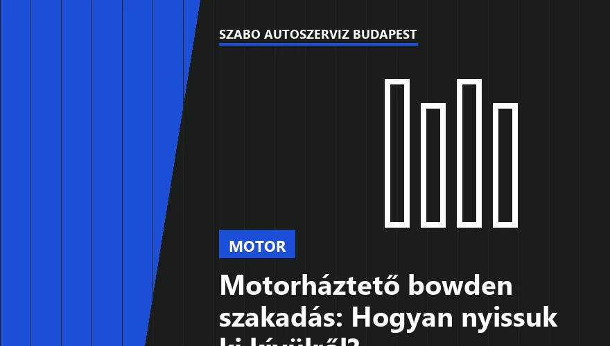 Motorháztető bowden szakadás: Hogyan nyissuk ki kívülről? - 2. ábra