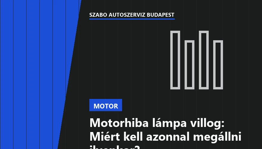 Motorhiba lámpa villog: Miért kell azonnal megállni ilyenkor? - 2. ábra