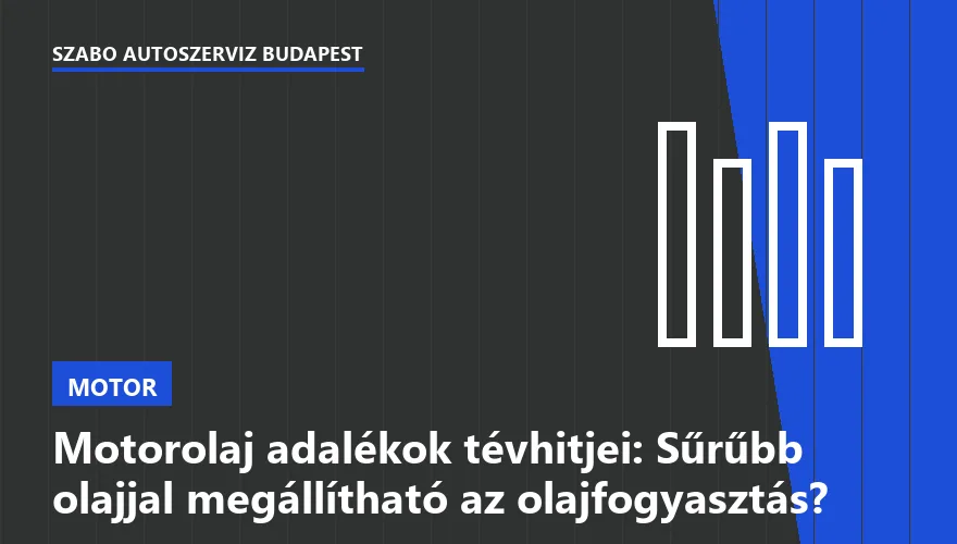 Motorolaj adalékok tévhitjei: Sűrűbb olajjal megállítható az olajfogyasztás? - 1. ábra