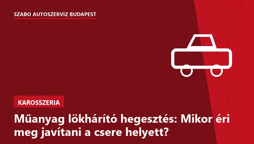 Műanyag lökhárító hegesztés: Mikor éri meg javítani a csere helyett? - 1. ábra