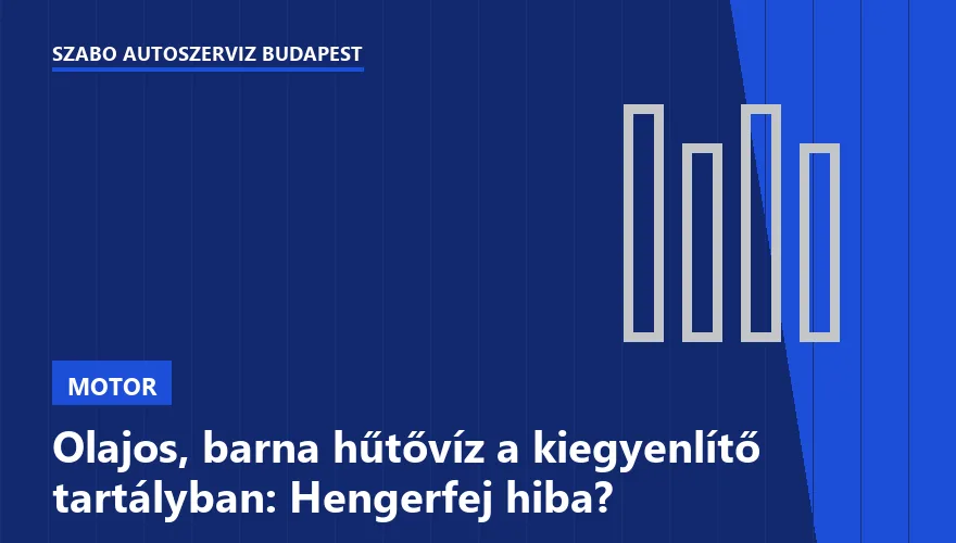Olajos, barna hűtővíz a kiegyenlítő tartályban: Hengerfej hiba? - 1. ábra