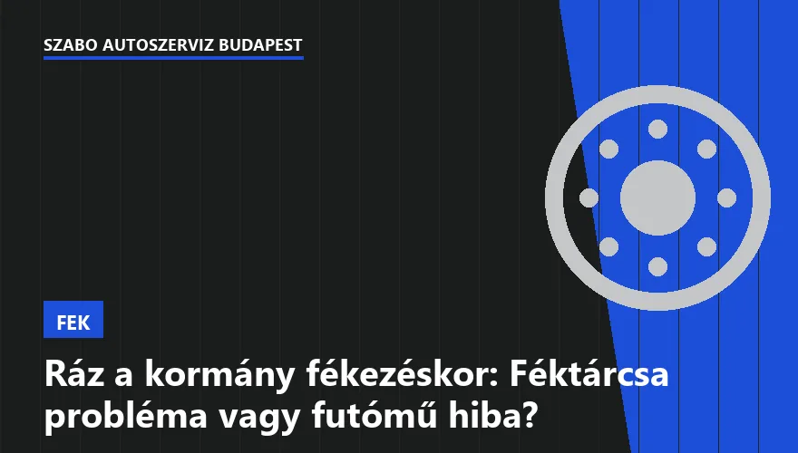 Ráz a kormány fékezéskor: Féktárcsa probléma vagy futómű hiba? - 2. ábra