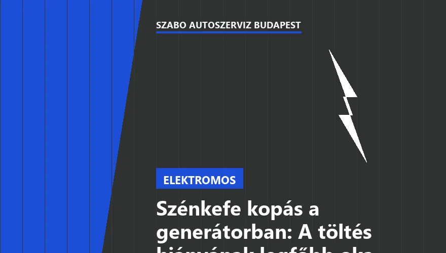 Szénkefe kopás a generátorban: A töltés hiányának legfőbb oka - 2. ábra