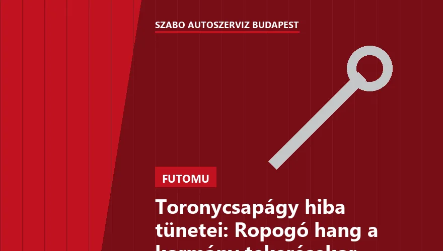 Toronycsapágy hiba tünetei: Ropogó hang a kormány tekerésekor