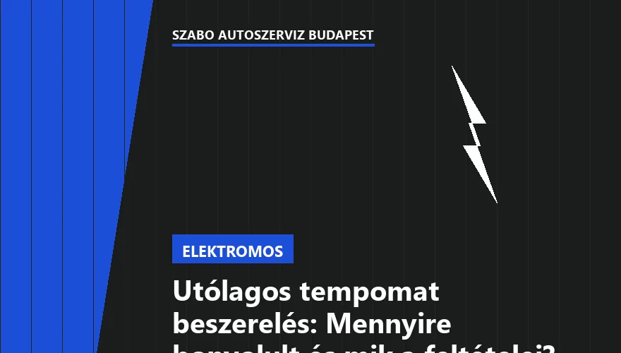 Utólagos tempomat beszerelés: Mennyire bonyolult és mik a feltételei? - 1. ábra
