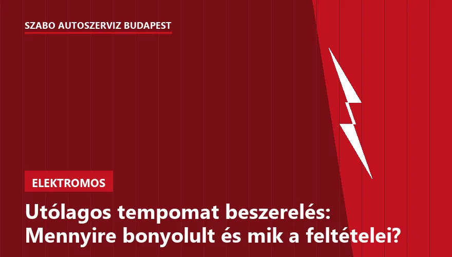 Utólagos tempomat beszerelés: Mennyire bonyolult és mik a feltételei? - 2. ábra