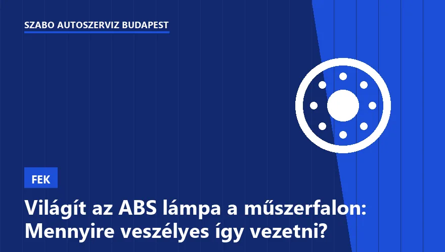 Világít az ABS lámpa a műszerfalon: Mennyire veszélyes így vezetni? - 1. ábra