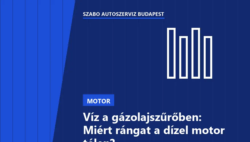 Víz a gázolajszűrőben: Miért rángat a dízel motor télen? - 1. ábra
