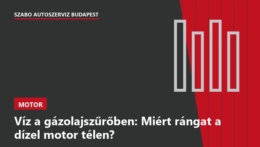 Víz a gázolajszűrőben: Miért rángat a dízel motor télen? - 2. ábra