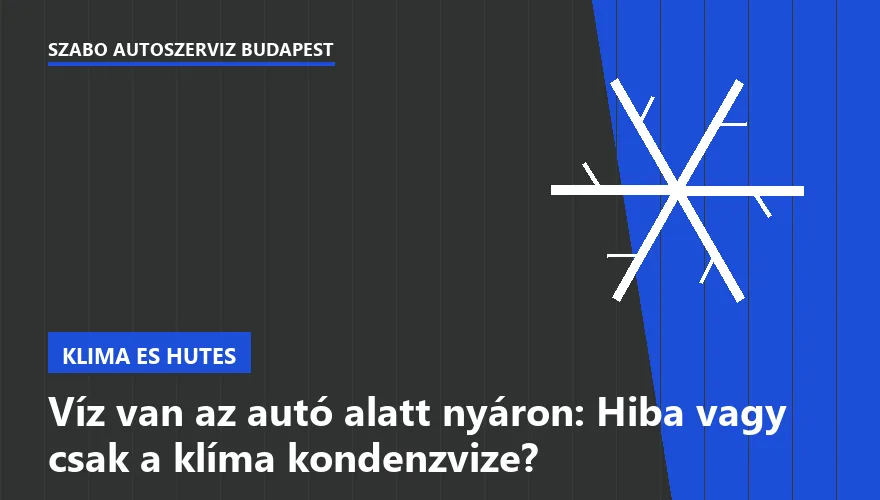 Víz van az autó alatt nyáron: Hiba vagy csak a klíma kondenzvize? - 2. ábra