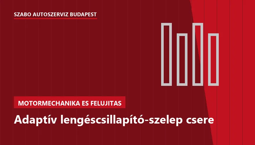 Adaptív lengéscsillapító-szelep csere - autószerviz Budapest, Szabó Autószervíz műhely