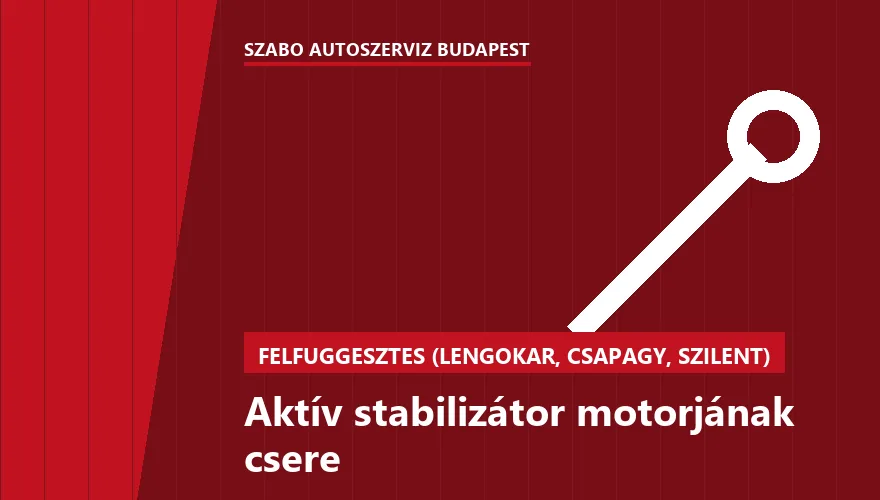 Aktív stabilizátor motorjának csere - autószerviz Budapest, Szabó Autószervíz műhely