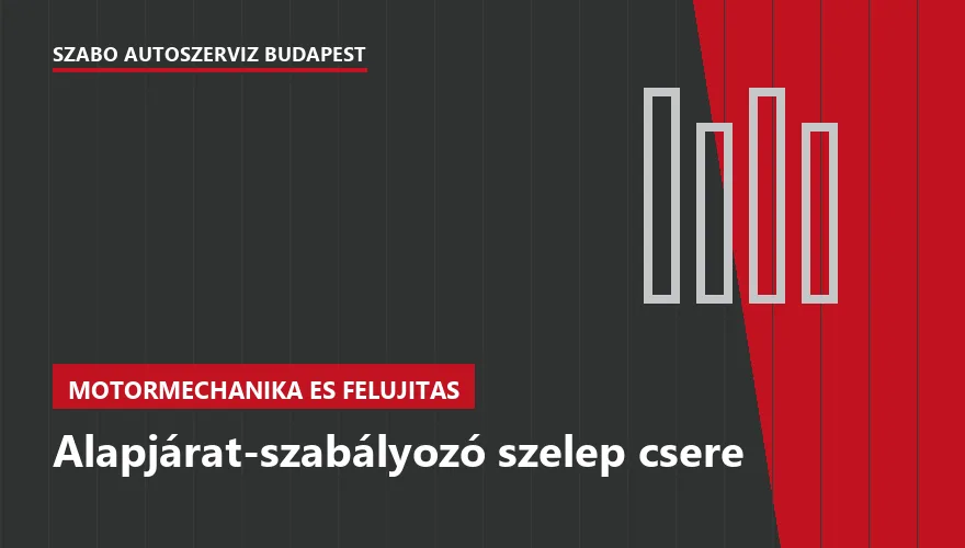 Alapjárat-szabályozó szelep csere a Szabó Autószervíz Budapest szervizében
