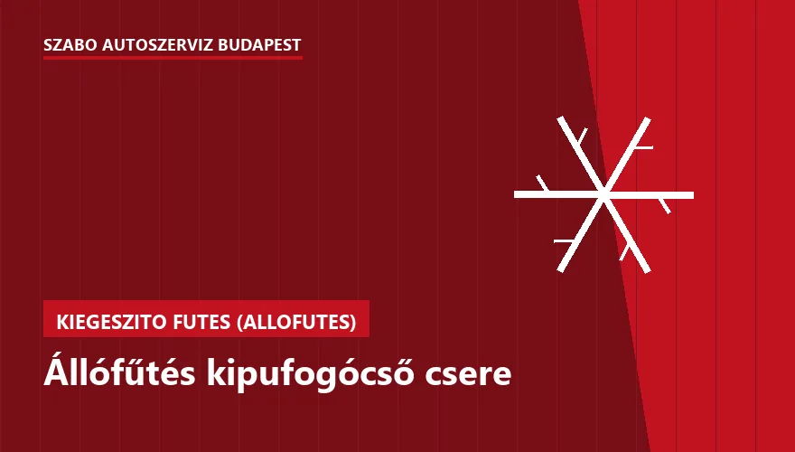 Állófűtés kipufogócső csere a Szabó Autószervíz Budapest szervizében