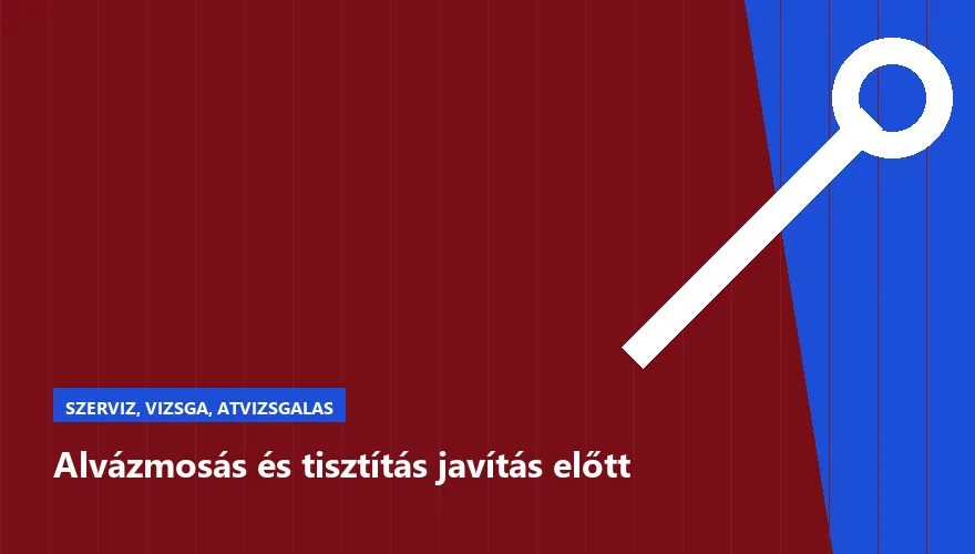 Alvázmosás és tisztítás javítás előtt a Szabó Autószervíz Budapest szervizében