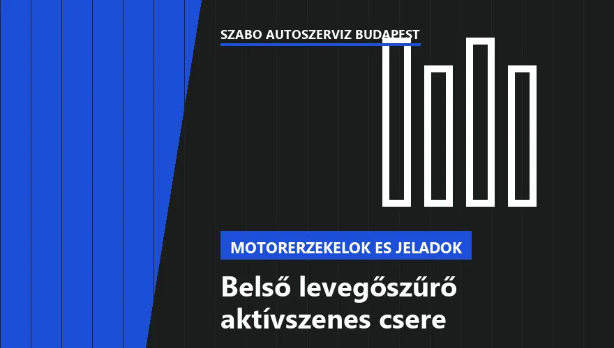 Belső levegőszűrő aktívszenes csere a Szabó Autószervíz Budapest szervizében