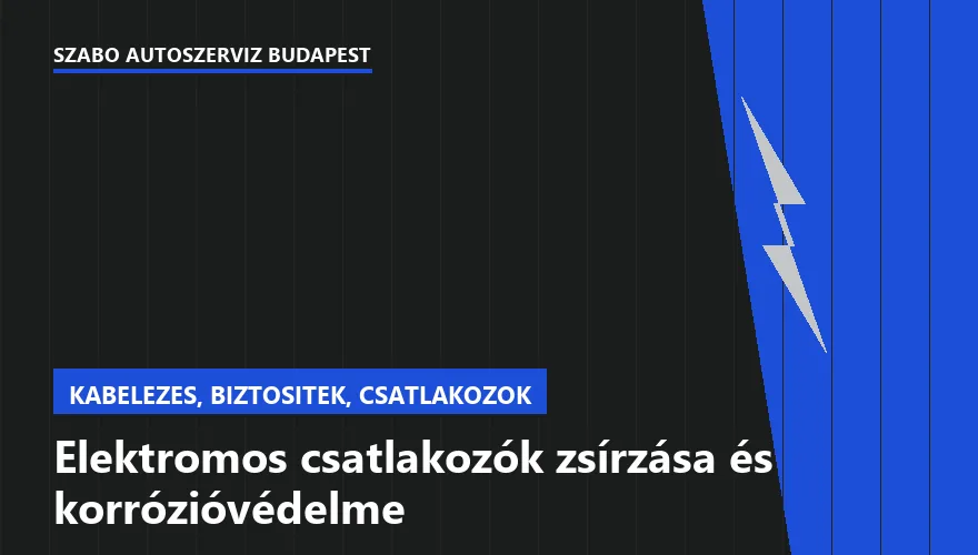 Elektromos csatlakozók zsírzása és korrózióvédelme - autószerviz Budapest, Szabó Autószervíz műhely