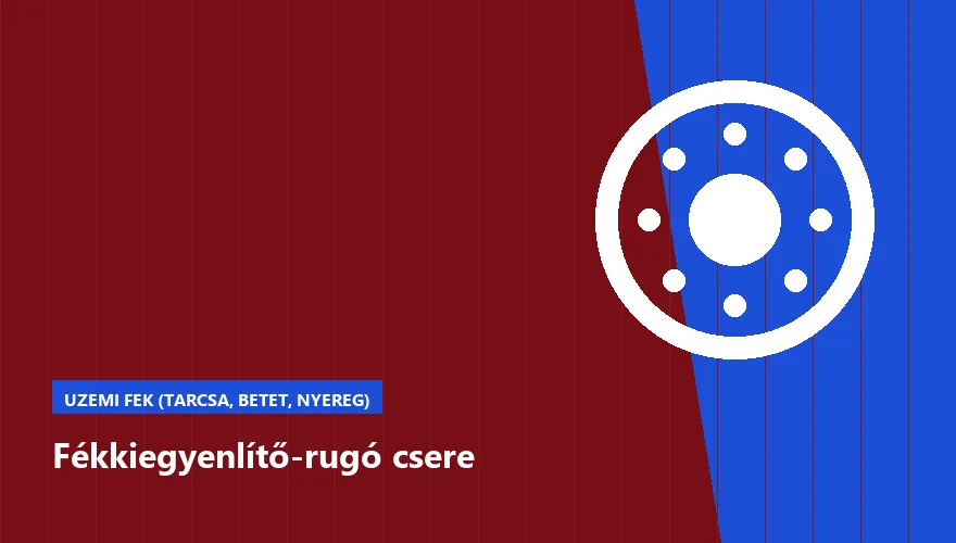 Fékkiegyenlítő-rugó csere a Szabó Autószervíz Budapest szervizében