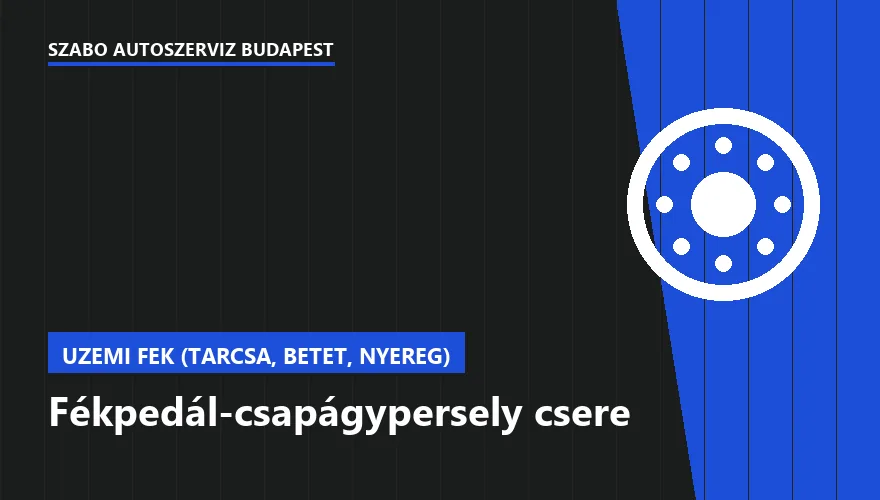 Fékpedál-csapágypersely csere - autószerviz Budapest, Szabó Autószervíz műhely