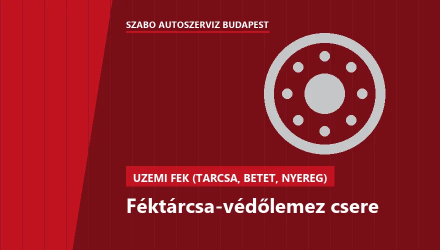 Féktárcsa-védőlemez csere - autószerviz Budapest, Szabó Autószervíz műhely