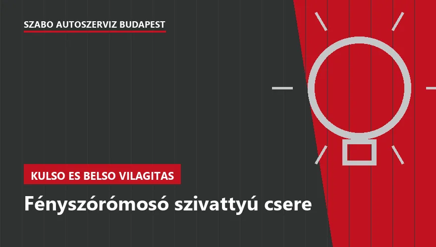 Fényszórómosó szivattyú csere - autószerviz Budapest, Szabó Autószervíz műhely