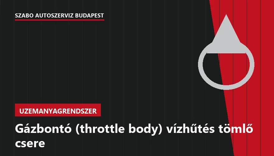 Gázbontó (throttle body) vízhűtés tömlő csere - autószerviz Budapest, Szabó Autószervíz műhely