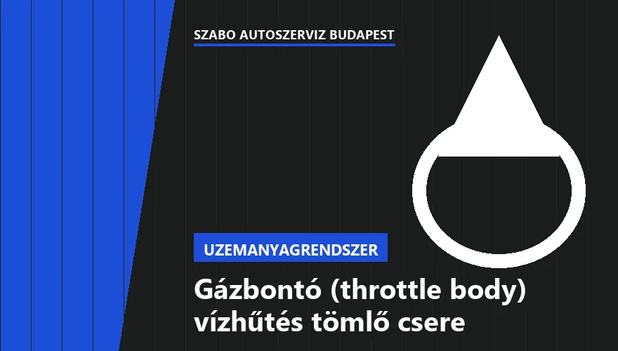 Gázbontó (throttle body) vízhűtés tömlő csere a Szabó Autószervíz Budapest szervizében