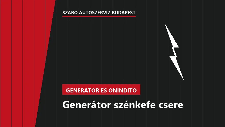 Generátor szénkefe csere a Szabó Autószervíz Budapest szervizében