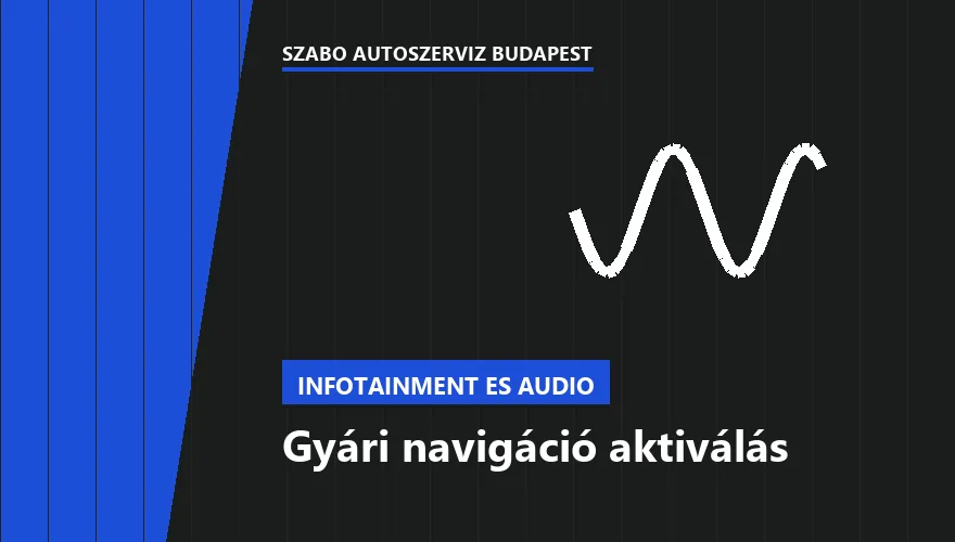 Gyári navigáció aktiválás a Szabó Autószervíz Budapest szervizében