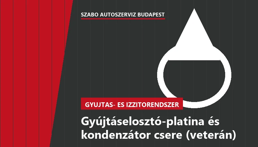 Gyújtáselosztó-platina és kondenzátor csere (veterán) a Szabó Autószervíz Budapest szervizében