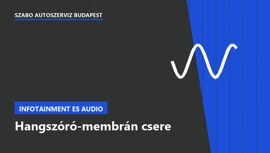 Hangszóró-membrán csere a Szabó Autószervíz Budapest szervizében